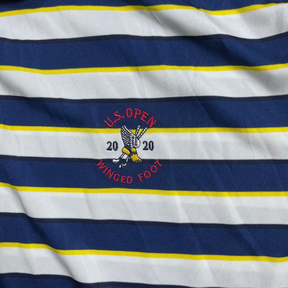 Polo Ralph Lauren 2020 US Open Winged Foot Golf Polo Shirt Mens XXXL Blue Stripe - Picture 3 of 10